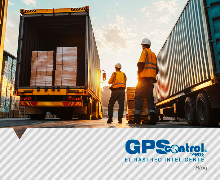 Camión de carga pesada circulando en zona de riesgo con sistema de rastreo GPS para camiones en México 2026