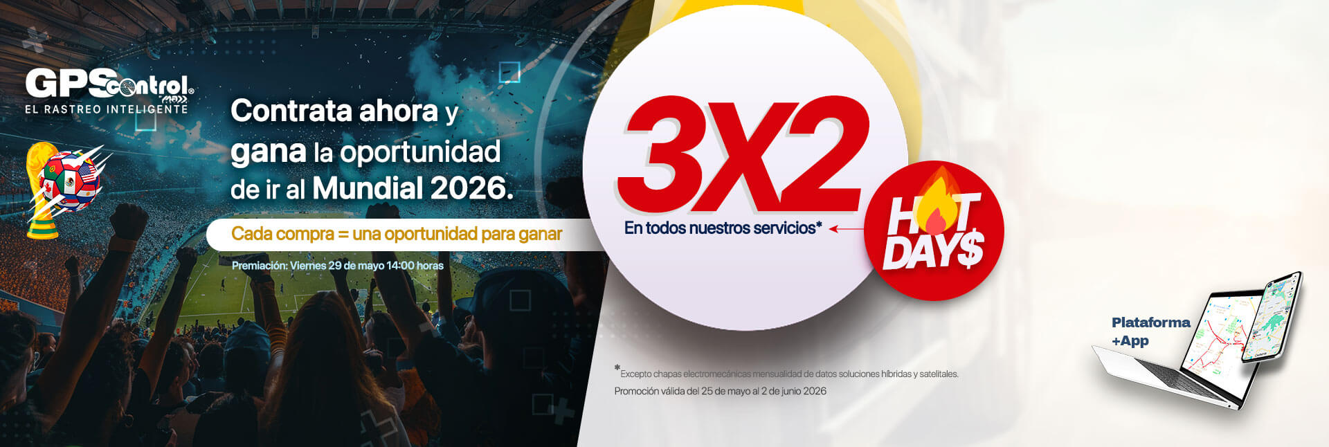 3x2, hot sale, hot days, gpscontrol